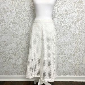 Elle white eyelet Skirt